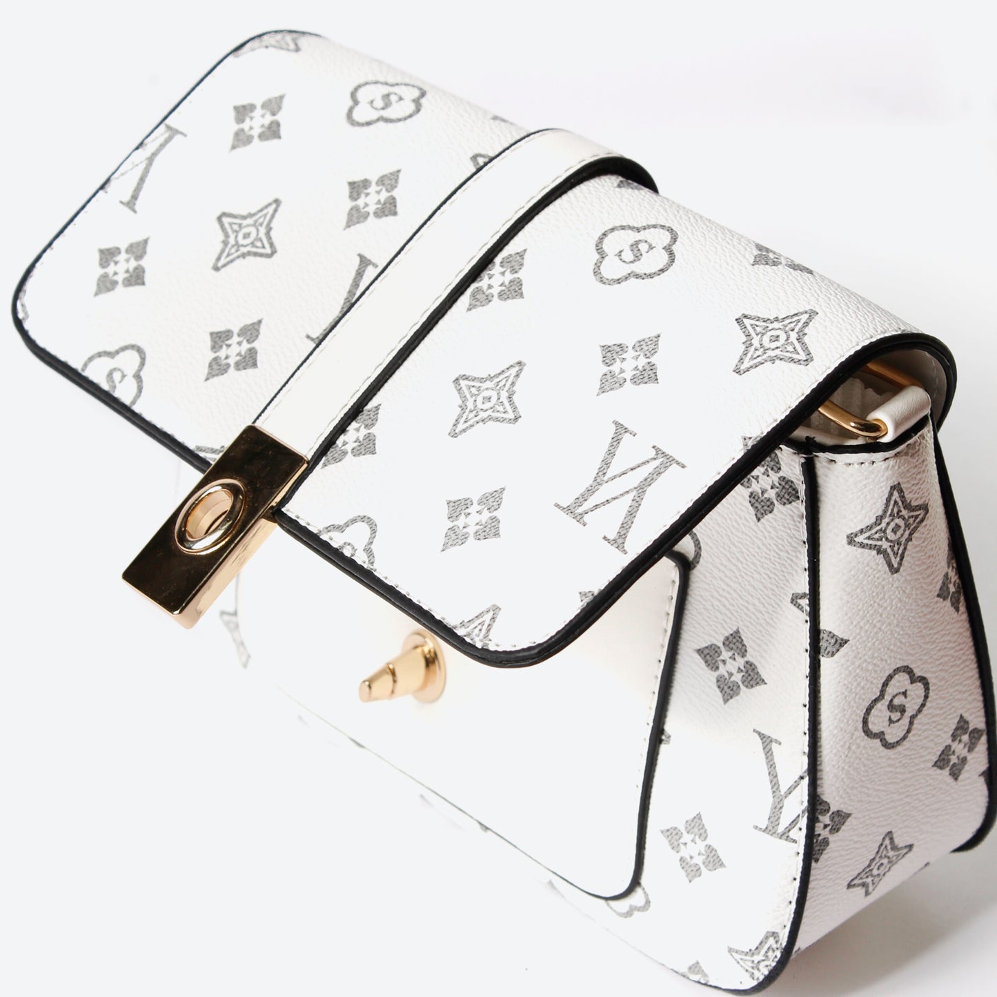 Bolso Manos Libres L22 – Estilo Diario con Toques Dorados