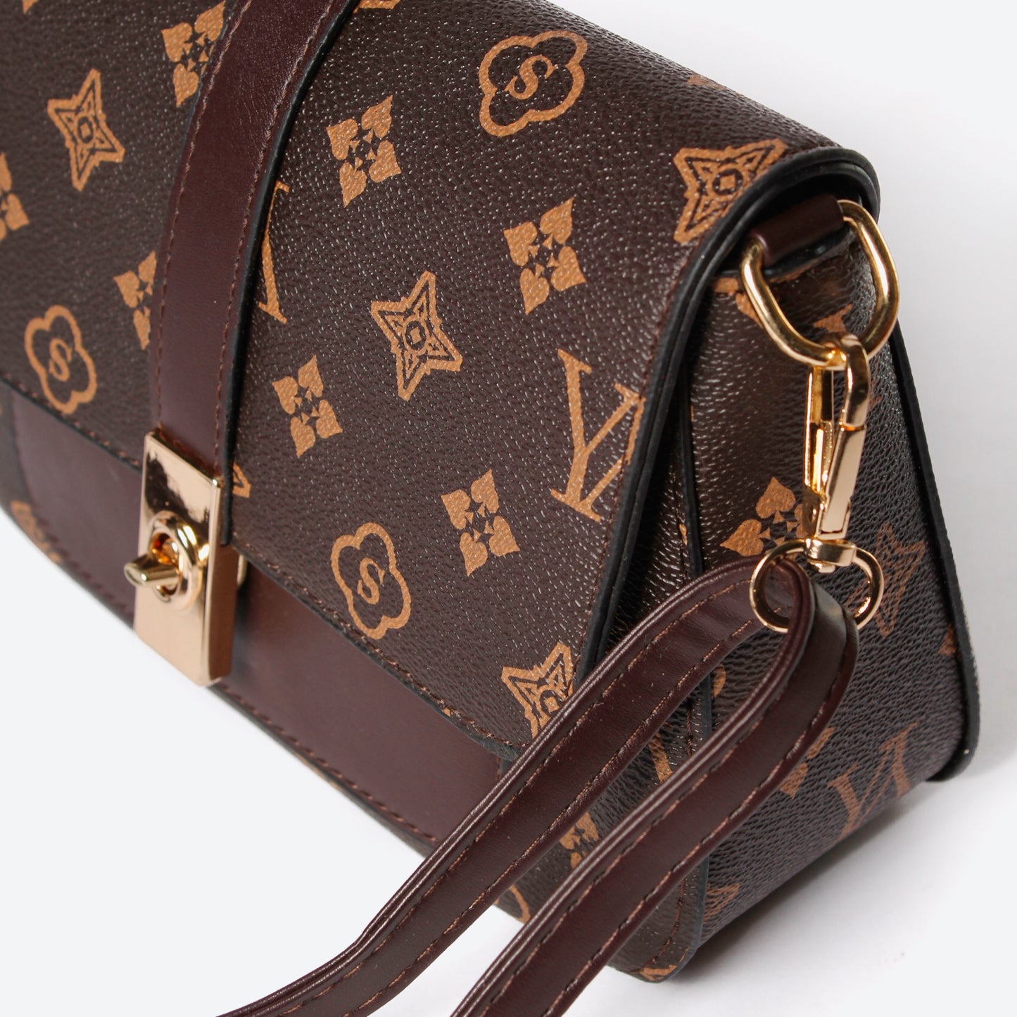 Bolso Manos Libres L22 – Estilo Diario con Toques Dorados