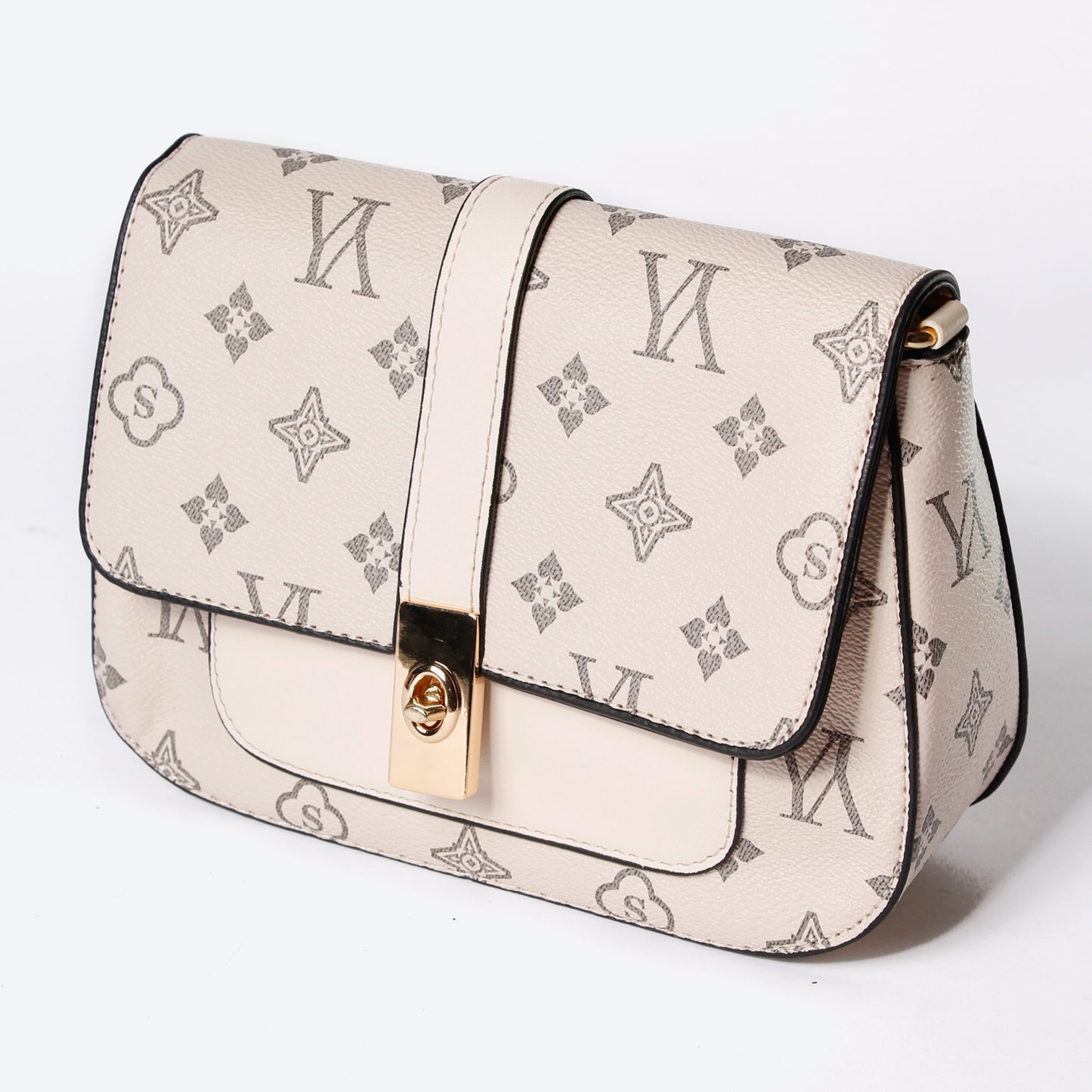 Bolso Manos Libres L22 – Estilo Diario con Toques Dorados