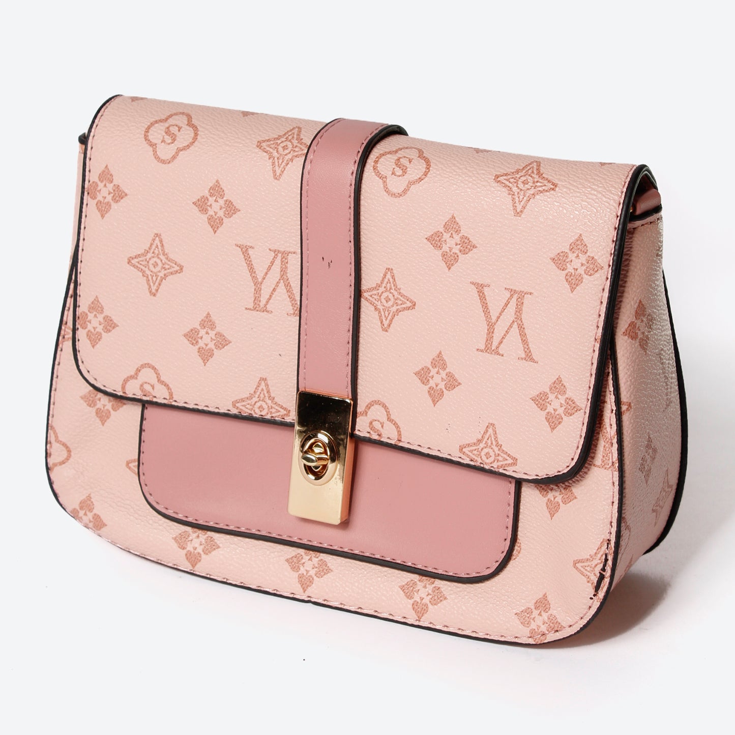 Bolso Manos Libres L22 – Estilo Diario con Toques Dorados
