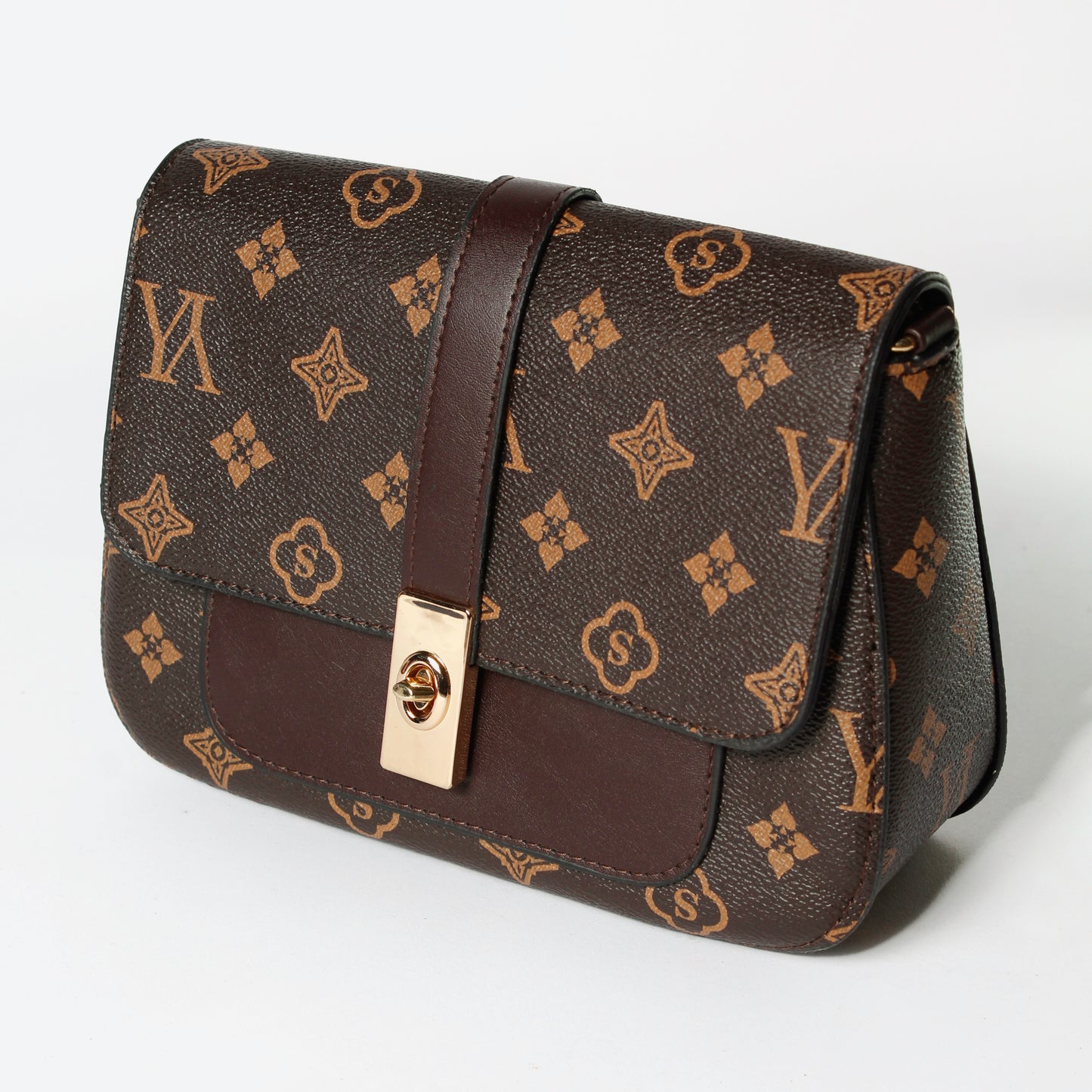 Bolso Manos Libres L22 – Estilo Diario con Toques Dorados